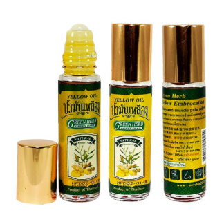 green herb oil