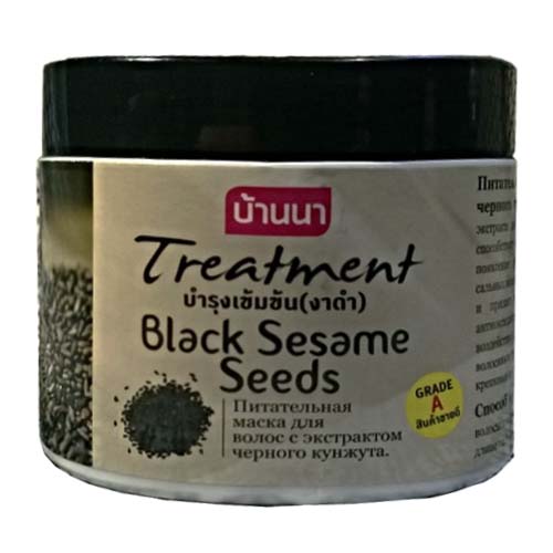 Black hair mask with sesame seeds | Doctor Thailand - Cosmetics, Medicines  and Goods from Thailand