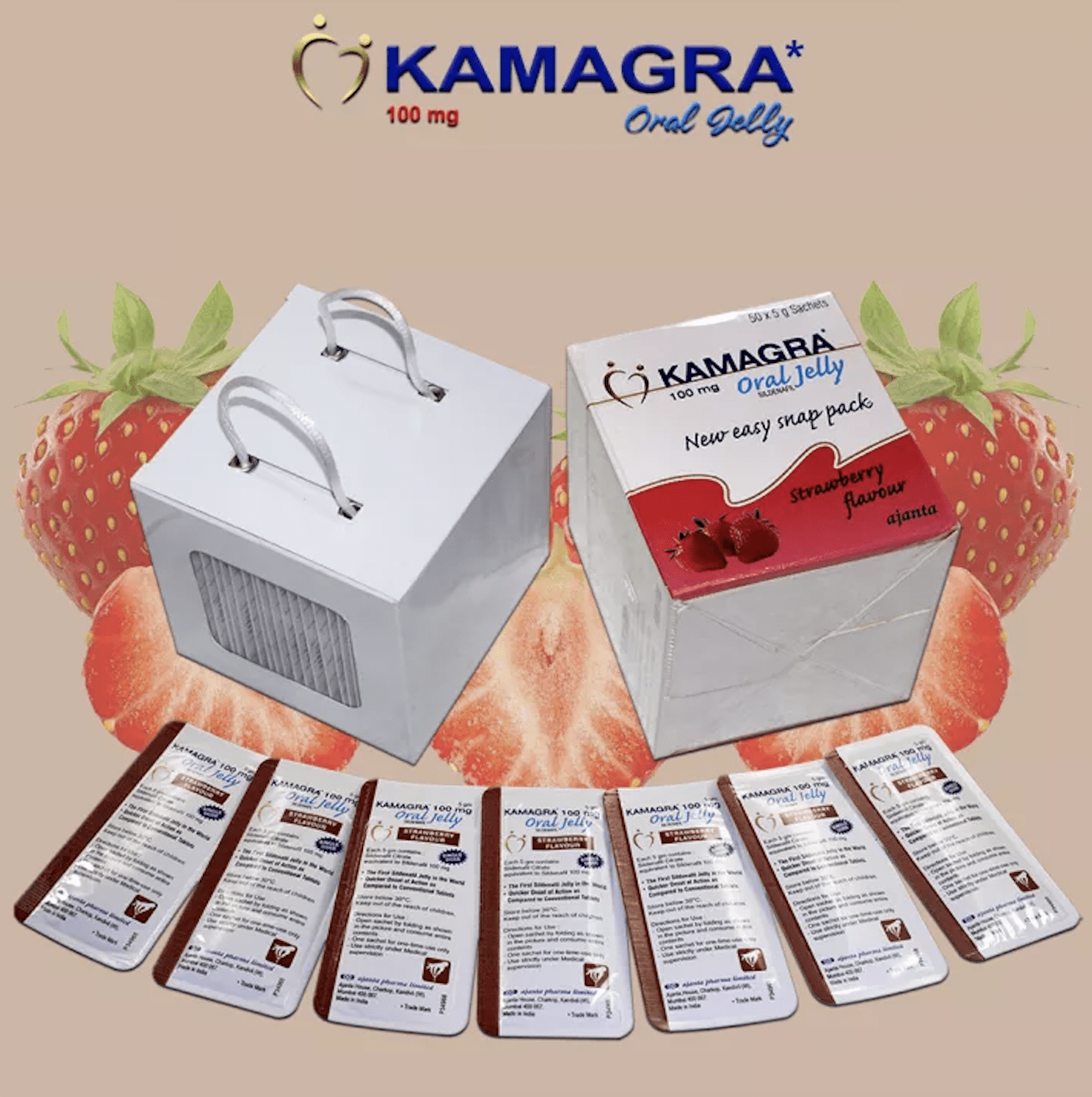 Kamagra Oral Gel Jelly 100mg (50 sachets) - Buy online in Doctor