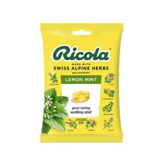 Ricola Lemon Mint sugar free refreshment herbal sweets