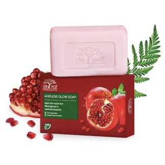 De Leaf Pomegranate Ageless Glow Soap 100g