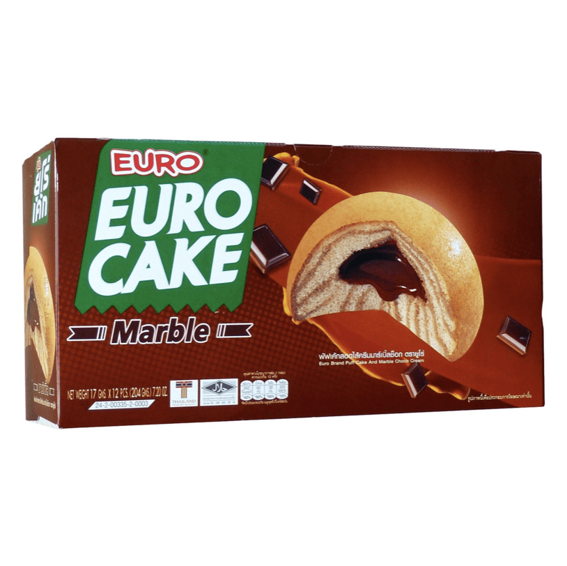 Euro Cake with Marble Choco 6x24g - Buy online in Doctor Thailand store