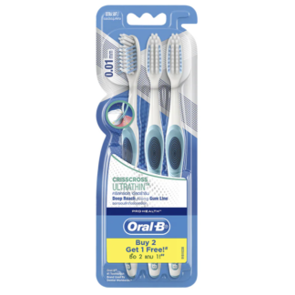 Oral B Criss Cross Ultra Thin Toothbrush Pack 3
