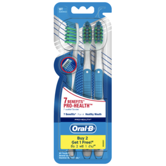 Oral B Pro Health 7 Benefits Medium Toothbrush Pack 3