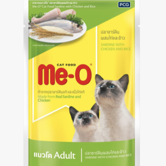 Me-O Pouch Sardine with Chicken and Rice 80g*12 pcs