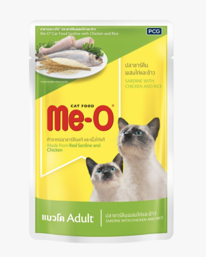 Me-O Pouch Sardine with Chicken and Rice 80g*12 pcs
