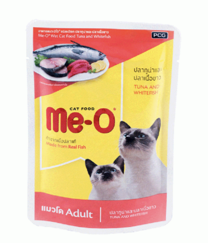 Me-O Pouch Tuna with White Fish 80g*12 pcs
