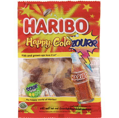 Haribo Cola Lemon Gummy 80g