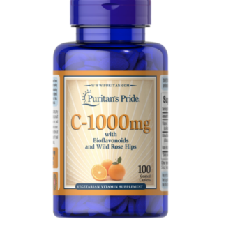 Puritans Pride Vitamin C-1000mg with Bioflavonoids & Rose Hips 100pcs